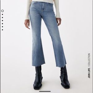 ZARA-mid rise cropped jeans-NWT